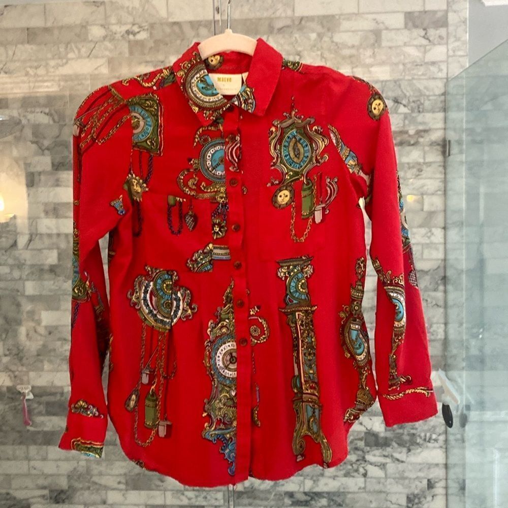 Maeve by Anthropologie Button Down Blouse